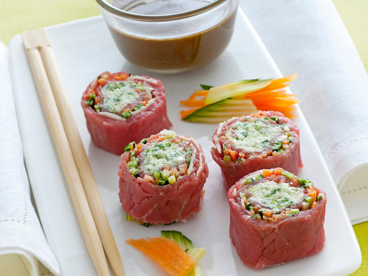 Finto sushi di manzo