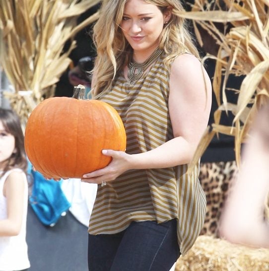 Hilary Duff: la zucca per Halloween