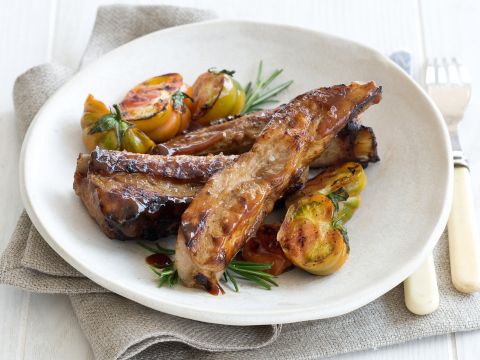 Costine con salsa barbecue