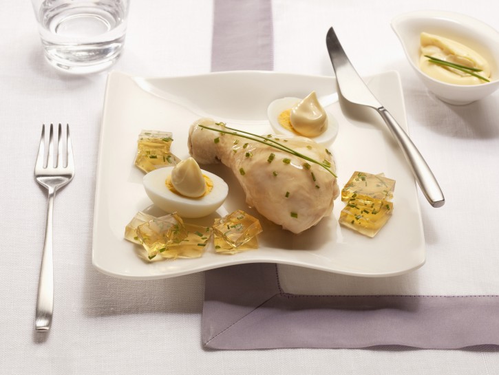 Fusi di pollo in gelatina