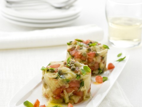 Mini tartare di melanzane