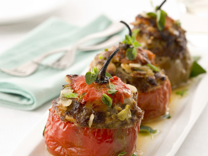 Peperoni ripieni con salsiccia