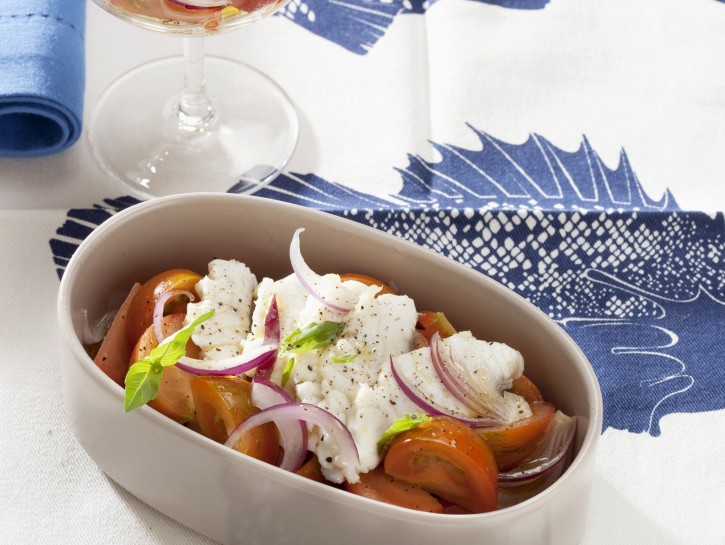 Tagliata di pescatrice alla catalana