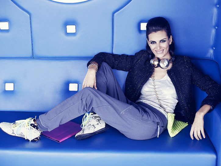 Moda sport con la giacchina lurex