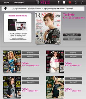 Tu Style ora si legge anche su iPhone e iPad