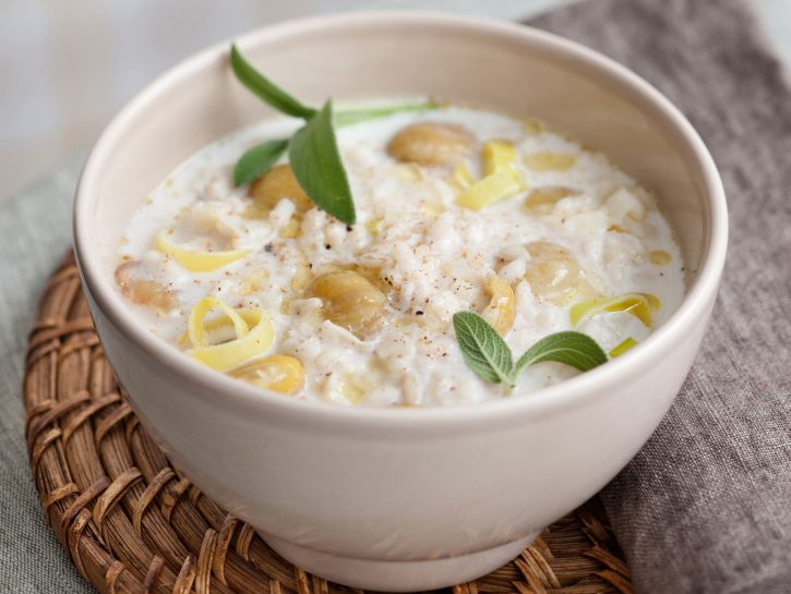 Riso con castagne alla pavese