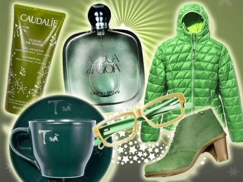 Moda: regali di Natale in verde