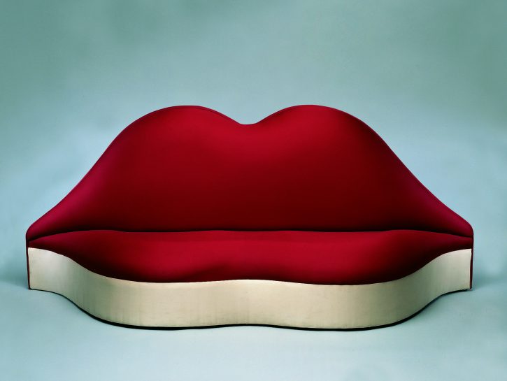 Mae West Lips sofa, il divano di Salvador Dalì