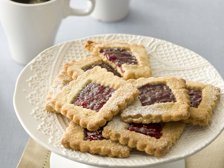 Biscotti Linzer al lampone