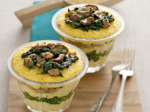 Cocotte di polenta e porcini