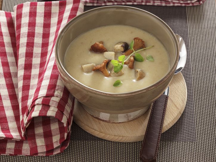 crema-di-patate-con-funghi-misti preparazione