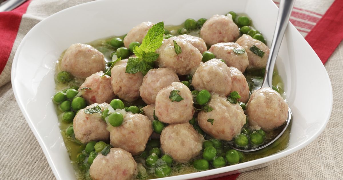 Ricetta Polpette di vitello con piselli Donna Moderna
