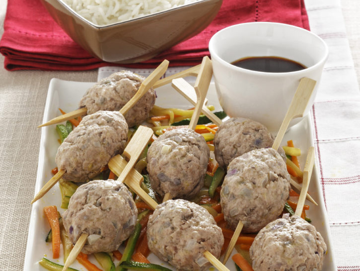 Polpette orientali al vapore