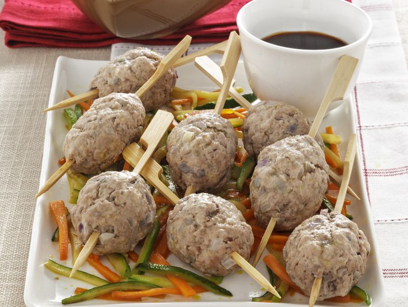 polpette-orientali-al-vapore preparazione