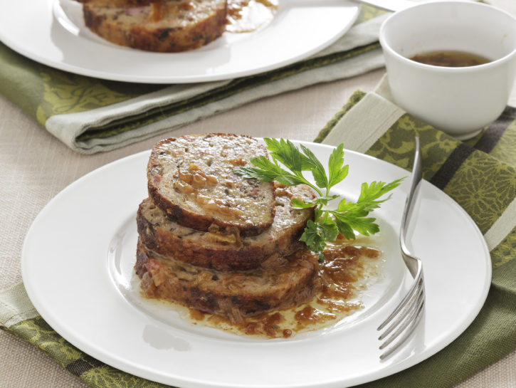 Polpettone di tacchino con funghi