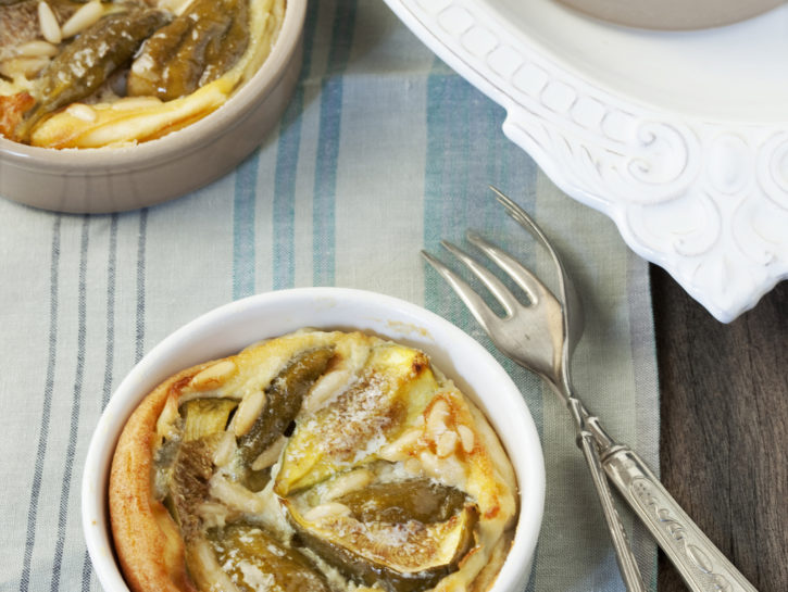 Clafoutis di fichi al rosmarino e burro salato