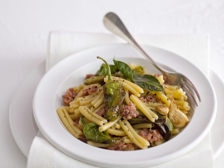 Gemelli con friggitelli e salsiccia