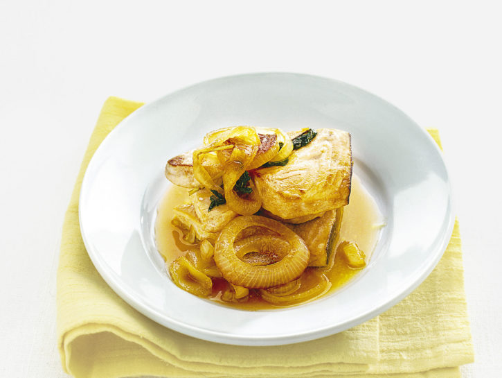 Pesce spada al miele e menta