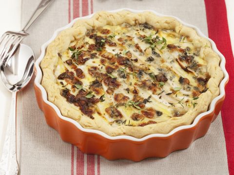 Quiche di gorgonzola e pere