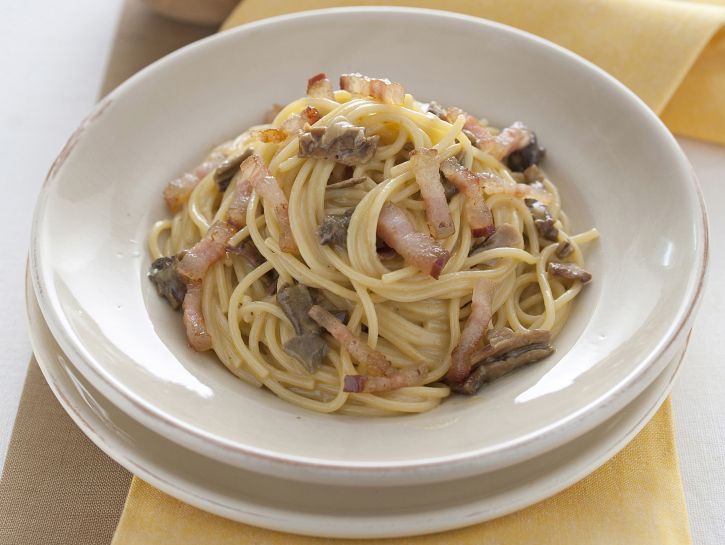 spaghetti-alla-carbonara-di-funghi ricetta