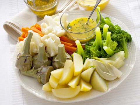 Verdure miste al vapore