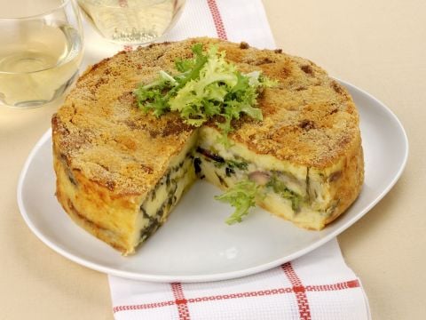 Gateau di patate con indivia