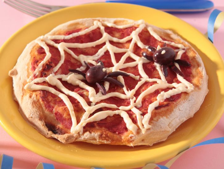 Pizza con ragnatela