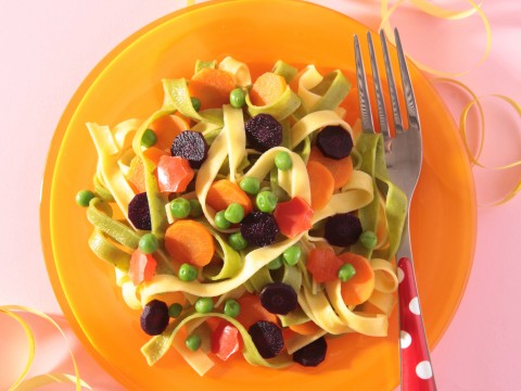 Le tagliatelle colorate