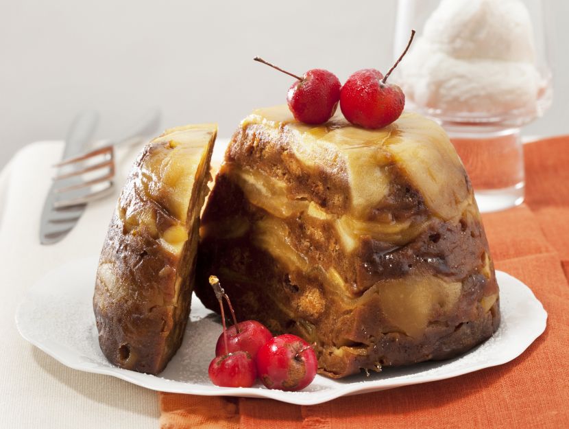 pudding-di-mele-e-pan-di-spezie preparazione