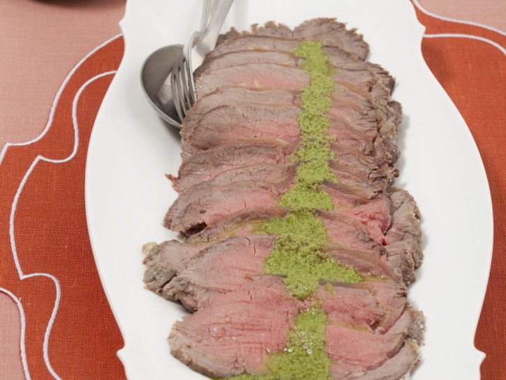 Roast beef con salsa verde