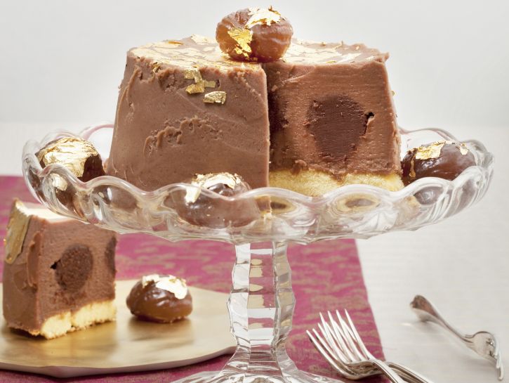 Semifreddo di castagne con cuore tenero