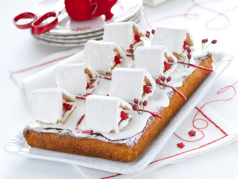 Dolci Casette Di Natale.Ricetta Torta Con Casette Di Natale Donnamoderna