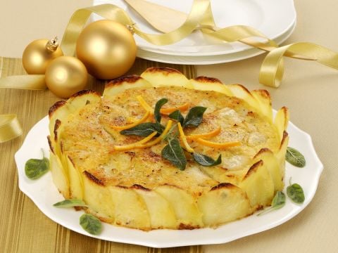 Tortino di patate e baccalà