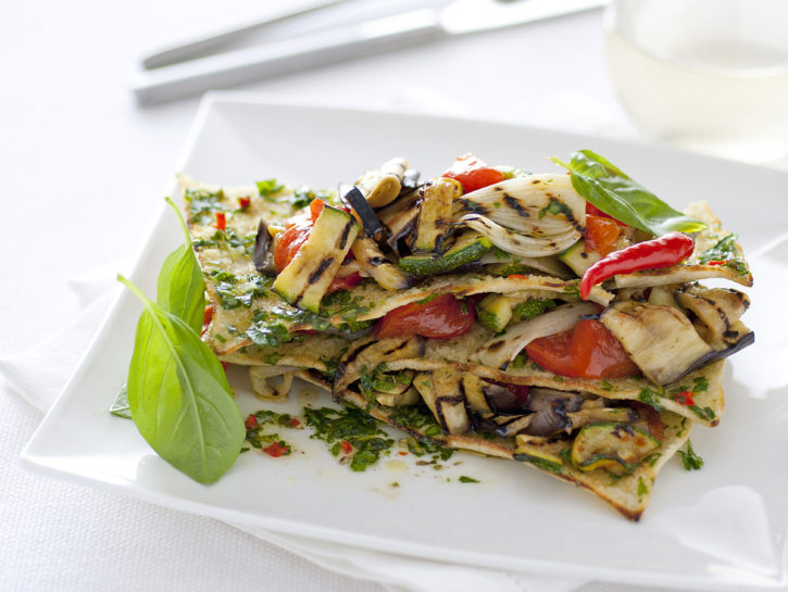 Verdure e pane carasau
