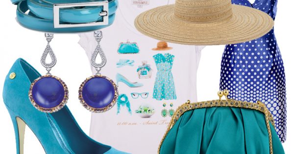 Cappello Sole Pia Rossini Turchese Tesa Larga – Matrimonio E Vacanza – Taglia M/L - Foto 1