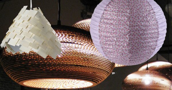 Lampadario Rotondo In Bambù Intrecciato Stile Giapponese – Paralume In Rattan E Metallo E27