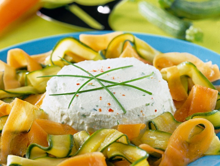 Sformatini di fiocchi di latte con verdure