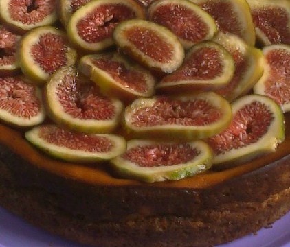 Cheesecake ai fichi