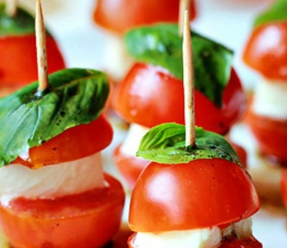 Mini caprese al profumo di basilico