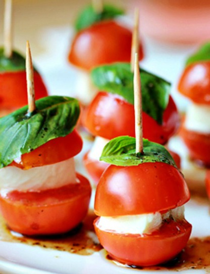 Mini caprese al profumo di basilico