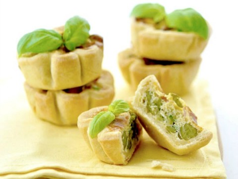 Mini quiche ai piselli