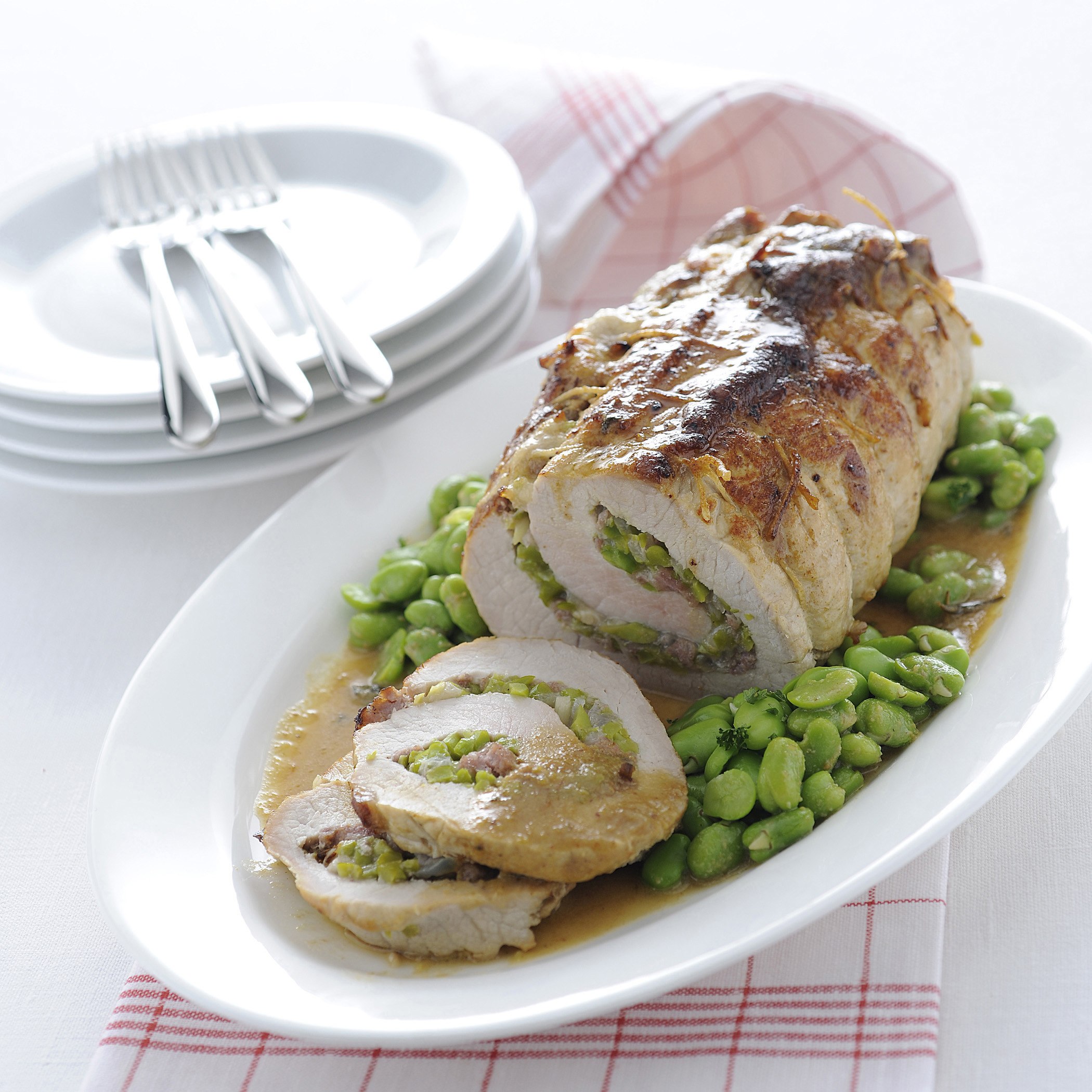 Ricetta Arrosto arrotolato con le fave - Donna Moderna