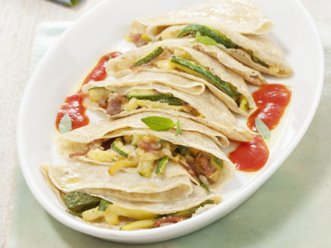 Crepes ricotta e zucchine