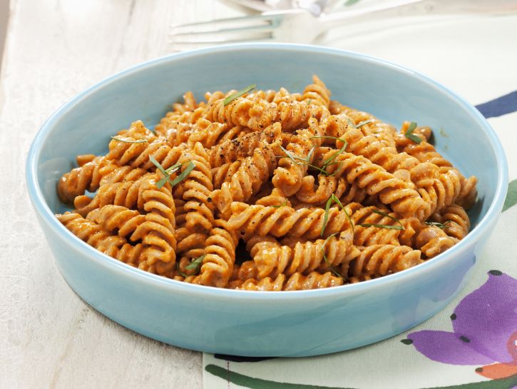 fusilli-integrali-con-crema-di-peperoni preparazione