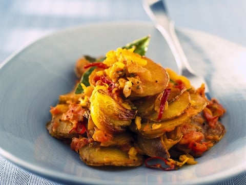 Patate speziate alla curcuma