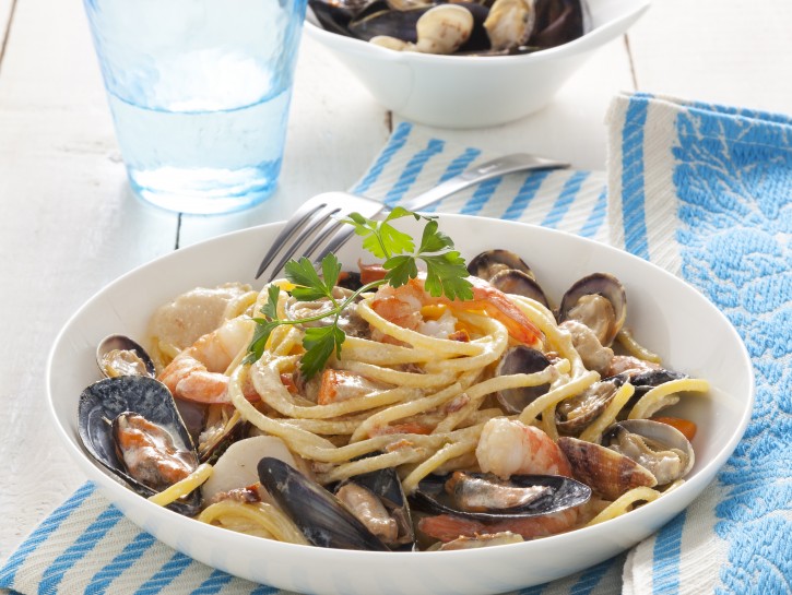 carbonara-di-mare-con-la-ricotta preparazione