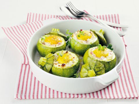Zucchine tonde ripiene