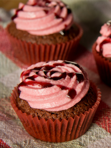 Cupcake al vino rosso