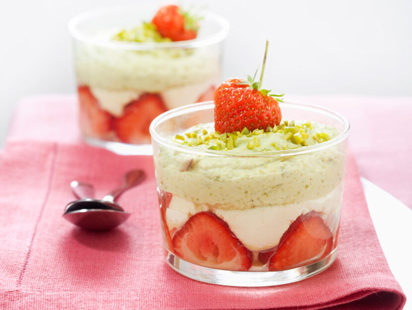 Fragole con doppia mousse