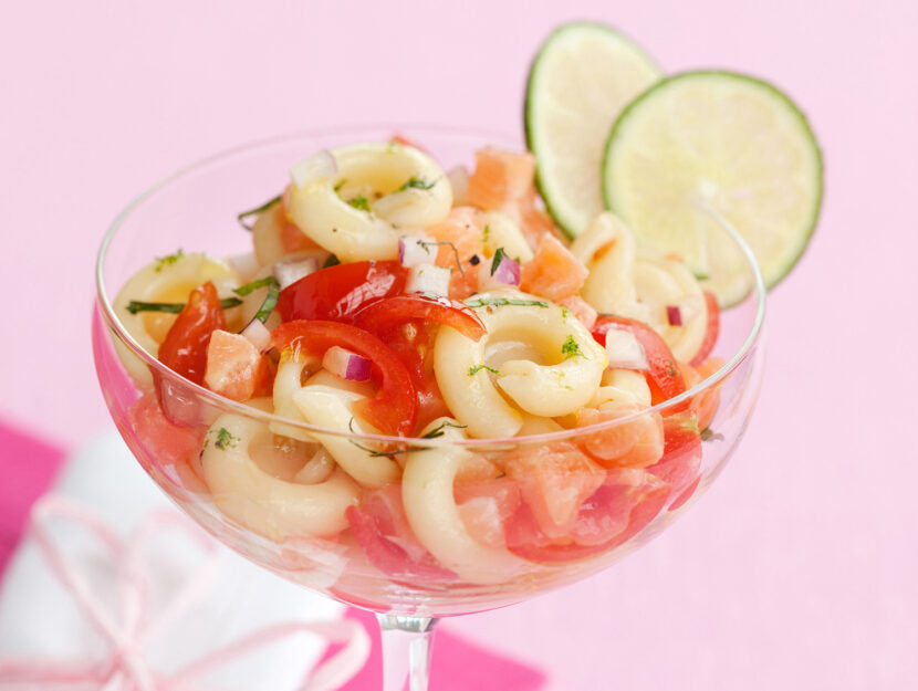 Pasta fredda al salmone